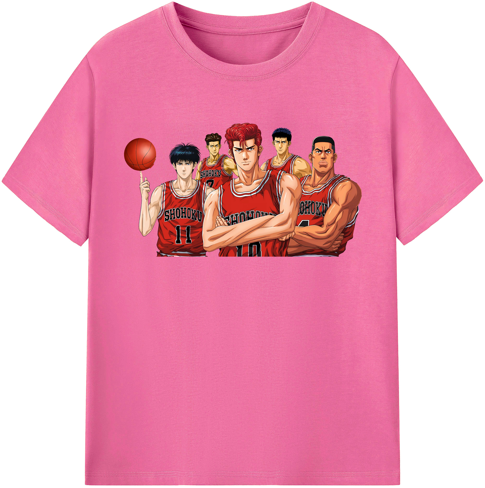 （画像用） SLAM DUNK／スラムダンク レディースカジュアルプリントTシャツ（綿100％）